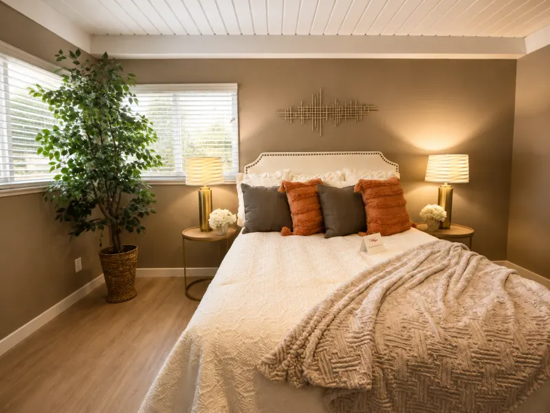 After cleaning: Bedroom