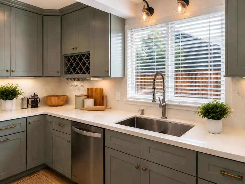 After cleaning: Kitchen Sink